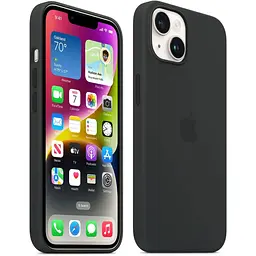 Оригінальний силіконовий чохол Apple Silicone Case MagSafe для iPhone 14 (6.1") Midnight (MPRU3ZE/A) - мініатюра 10