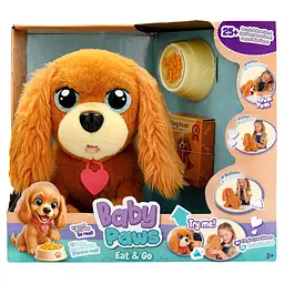 Інтерактивна іграшка Baby Paws Цуценя-ласунчик з аксесуарами 18 см (929609IM)