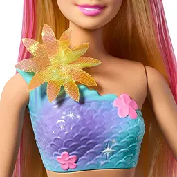 Лялька-русалонька Barbie Фантастичний світ Квіткова магія блондинка (JDM72) - мініатюра 4