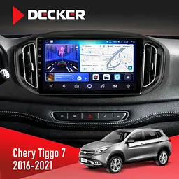 Штатна магнітола Chery Tiggo 7 2014-2021 Decker D10-006 4x64, 4G Decker (НФ-00009475)