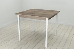 Стіл кухонний Ferrum-decor Дієго 75x90x90 Білий ДСП Сонома Трюфель 16мм (FRD-106313)