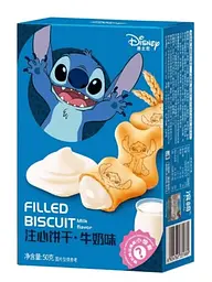 Печиво Binqi Disney Milk Filled Biscuit Stitch 50г