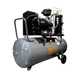Компресор високого тиску гвинтовий масляний GTM DLG5.5V/inv (200 л, 680 л/хв, 5.5 кВт, 380-400 В, інвертор)