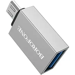 Перехідник Borofone BV2 adapter USB-A to Micro-USB/converter/OTG support/USB 3.0 - мініатюра 5