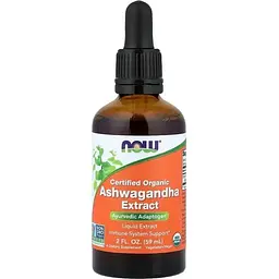 Амінокислота Now Certified Organic Ashwagandha Extract, 59 мл vit0003852