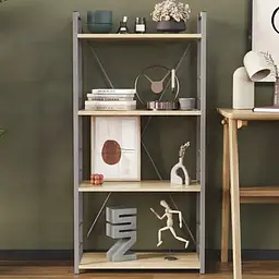 Етажерка 4/60 Ferrum-decor Серії Коннект 120x60x28 сірий ДСП Дуб Сонома 16мм (FRD-104251)