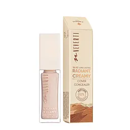 Консилер для обличчя стійкий Neverti Radiant Creamy Cover Conealer з вітаміном Е 10 мл (NP303), 002 Vanilla