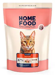 Корм для активних котів Home Food з курочкою та креветкою 1,6кг
