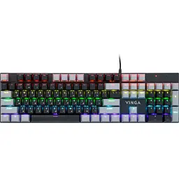 Клавіатура Vinga KBGM-090 LED Blue Switch USB Grey/Black (KBGM-090BL Grey/Black)