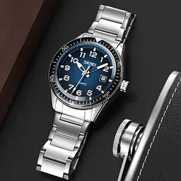 Чоловічий наручний годинник 9232SSIBU Silver/blue-steel strap Skmei acs0029852 - мініатюра 3