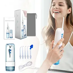 Ірригатор портативний для догляду за порожниною рота Power Floss PR40V original Блакитний - мініатюра 10