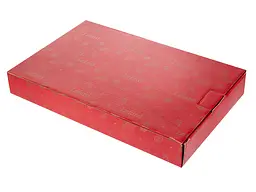 Блюдо Lefard Christmas Collection 38х19 см червоне з білим (986-125) - мініатюра 3