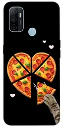 Чохол Demsky Pizza Love Cat для Oppo A53 / A32 / A33