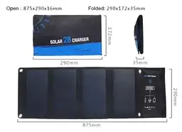 Сонячна панель Solar panel 28W B428 - мініатюра 2