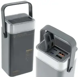 Портативна батарея Remax RPP-596 40000mAh Power Bank PD20W+QC22.5W Black - мініатюра 2