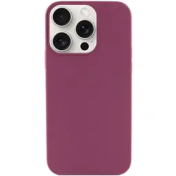Чохол Silk (AA) NO LOGO with Magnetic Fit для Apple iPhone 15 Pro Max (6.7") Бордовий / Plum