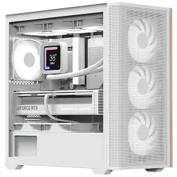 Корпус для ПК AeroCool D301A-G-WT-v2 White (ACCS-DS03043.21)