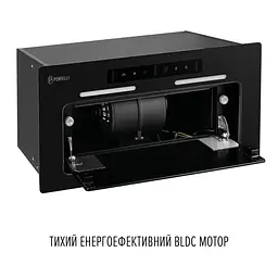 Витяжка повновбудована PERFELLI NUOVA 6QWRBM NERO SILENZIO - мініатюра 8