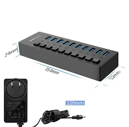 USB hub Acasis P-10 (Чорний) - мініатюра 3