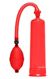 Помпа для пеніса Toy Joy Pressure Pleasure Pump 20 см червоний