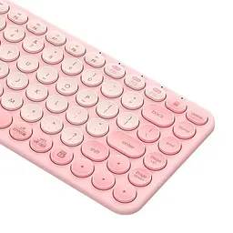 Бездротова клавіатура Baseus K01A Wireless Tri-Mode Keyboard (English Version) (B00955503) Baby Pink - мініатюра 2