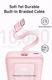 Акумулятор портативний Anker Zolo Power Bank (20000 mAh 30W вбудований кабель Built-In USB-C Cable) (A1689) - мініатюра 7