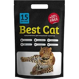 Уцінка. Наповнювач для котячого туалету Best Cat White силікагелевий 15 л (SGL036)