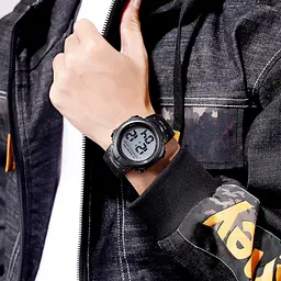 Чоловічий наручний годинник 1560 Black-Gray Skmei acs0030689 - мініатюра 5
