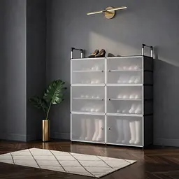 Шафа для взуття / Закритий стелаж / Органайзер для одягу MPXG06S 110 х 81 x 29 см - мініатюра 3