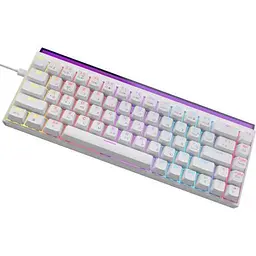 Клавіатура Ajazz NK68 Red Switch USB UA White (NK68-R-W) - мініатюра 4