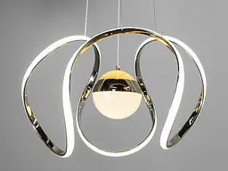 Стельова люстра LED Diasha 1955/1G 1955, 75W, 3025 лм, золото, регульована, для великої кімнати