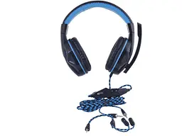 Гарнитура Gemix W-360 Black/Blue - миниатюра 2