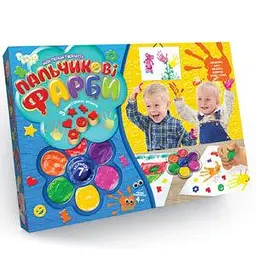 Пальчикові фарби Моя перша творчість 7 кольорів DANKO TOYS (РК-01-02)