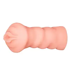 Мастурбатор Crazy Bull Leila Flesh із реалістичним рельєфом, 13.5х8 см - мініатюра 4