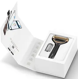 Електронний ролик для обличчя та тіла з мікроголками GESKE MicroNeedle Face & Body Roller 8 в 1 сірий - мініатюра 6