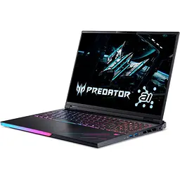 Ноутбук Ігровий ACER Predator Helios 16 AI OLED PH16-73-941G, Intel Core Ultra 9 275HX до 5.4GHz, 16" WQXGA, 32GB, SSD 1TB, NVIDIA GeForce RTX 5070 Ti 12GB, Free DOS - мініатюра 4