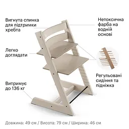 Стільчик Stokke Tripp Trapp Whitewash (100105) - мініатюра 2