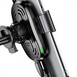 Тримач в машину з бездротовим ЗП Baseus Gravity Car Mount (Air Outlet Version) 1.67A 10W чорний (17216) - мініатюра 8