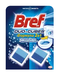 Туалетний блок для унітазу Bref Duo-Cubes, 100 г