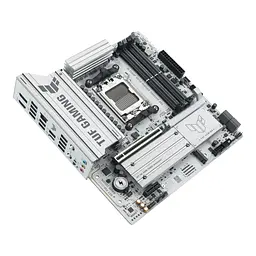 Материнcька плата Asus TUF GAMING B850M-PLUS WIFI7 W sAM5 B850 4xDDR5 M.2 HDMI DP Wi-Fi BT mATX білий - мініатюра 5