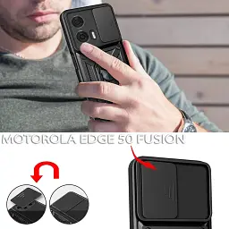 Панель BeCover Military для Motorola Edge 50 Fusion Black (712162) - мініатюра 2