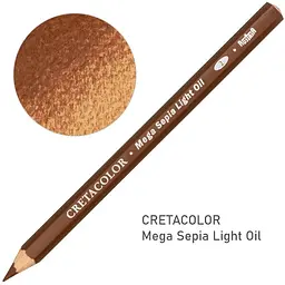 Олівець для рисунку Cretacolor MEGA Сепія олійна світла 