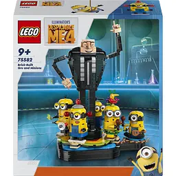 Конструктор LEGO Despicable Me Гру и миньоны из кубиков 839 деталей (75582)