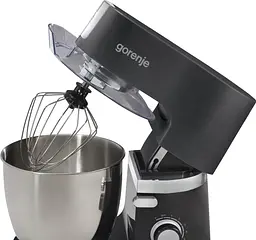 Gorenje Кухонная машина Gorenje 1500Вт, чаша-метал, корпус-пластік-7л, насадок-3, чорний - мініатюра 5
