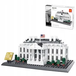 Конструктор Wange Архітектура 3D Білий дім The White house of Washington-USA 4214 3Д 773 деталі - мініатюра 7