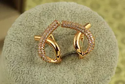 Сережки Xuping Jewelry Символ 1,8 см золотисті - мініатюра 3