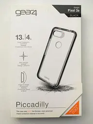 Протиударний прозорий чохол GEAR4 Piccadilly D3O з антимікробним покриттям для Google Pixel 3a (5.6") Black + Transparent - мініатюра 7