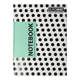 Блокнот Buromax Insolito А5 96 листів у клітинка з твердою обкладинкою бірюз (BM.24511102-06)