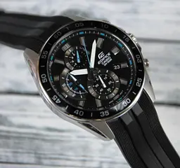 Водонепроникні кварцові наручні годинники Casio оригінал Японія Edifice EFV-550P-1AVUEF з полімерним ремінцем - мініатюра 3