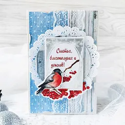 Набір для створення вітальних листівок Новорічні побажання FDGCK-001 в асортименті - мініатюра 7